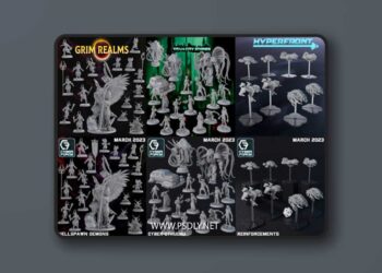 Cyber Forge Miniatures – March 2023 – Cyber Cthulhu – 3D Print Model