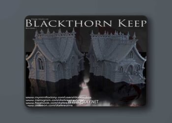 Dark Realms Forge – Blackthorn Keep – 3D Print Model STL