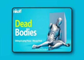 Dead Bodies Sitting & Lying Poses – Mocap Pack (5.0 – 5.7)