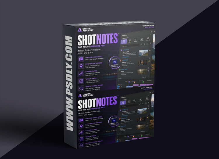 Digital Anarchy - ShotNotes For Premiere Pro v1.0.2 1 Digital Anarchy ShotNotes For Premiere Pro v1.0.2
