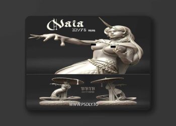 Dungeons Maidens – Naia – 3D Print Model STL