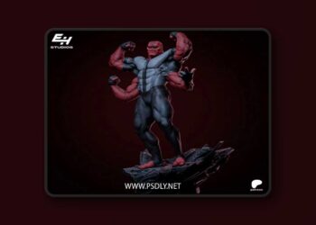 EH Studios – Four Arms – 3D Print Model STL