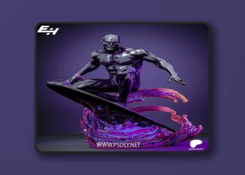EH Studios – Silver Surfer – 3D Print Model STL