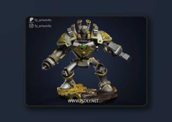 FP Artworks – Gelbin Mekkatorque – 3D Print Model STL