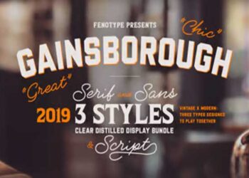 Gainsborough 4 Styles Font Family