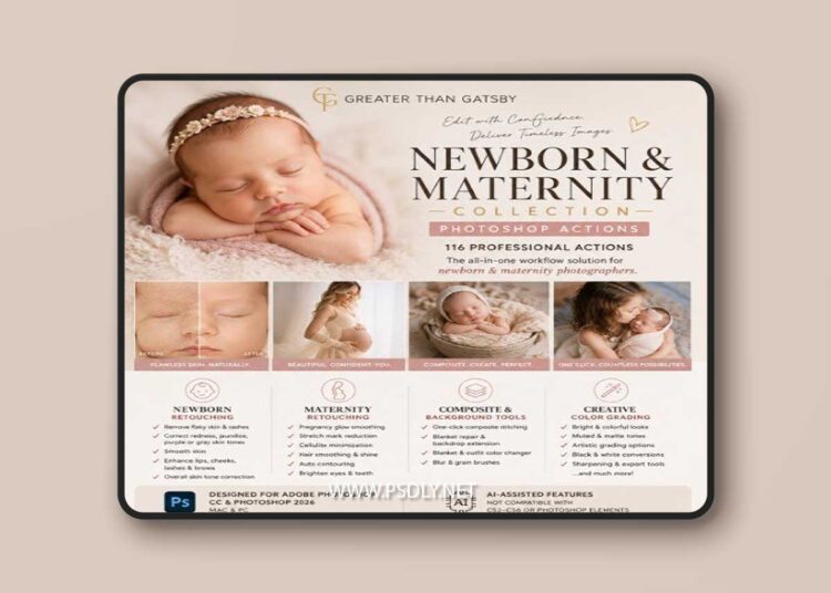Greater Than Gatsby - The Newborn & Maternity Collection Photoshop Actions 1 Greater Than Gatsby The Newborn Maternity Collection Photoshop Actions