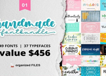 Handmade Font Bundle 49 Premium Fonts