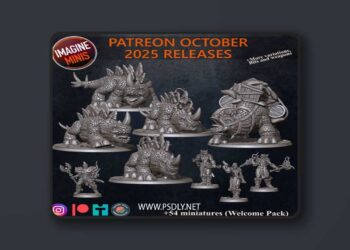 Imagine Minis October 2025 – 3D Print Model STL