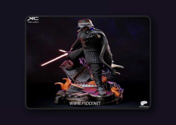 KcStudio – Kylo Ren – Star Wars Fanart – 3D Print Model STL