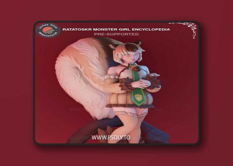Magpie 3D – Ratatoskr Monster Girl Encyclopedia – 3D Print Model STL 1 Magpie 3D – Ratatoskr Monster Girl Encyclopedia – 3D Print Model STL