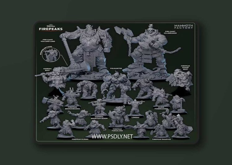Mammoth Factory – Farlands – The Firepeaks November 2025 – 3D Print Model STL 1 Mammoth Factory – Farlands – The Firepeaks November 2025 – 3D Print Model STL
