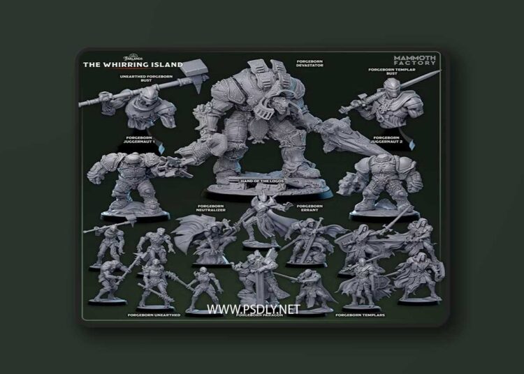 Mammoth Factory – Farlands – The Whirring Island January 2026 – 3D Print Model STL 1 Mammoth Factory – Farlands – The Whirring Island January 2026 – 3D Print Model STL