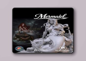 Mermaid statue – 3D Print Model STL