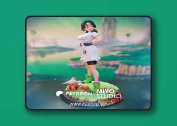 Miyo Studio – Videl – Dragon Ball Z – 3D Print Model STL