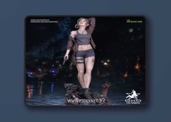 OXO3D Figures – Claire Redfield – 3D Print Model STL