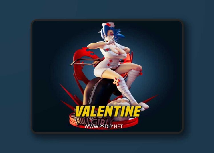 Officer Rhu – Valentine Skullgirls Nurse – 3D Print Model STL 1 Officer Rhu – Valentine Skullgirls Nurse – 3D Print Model STL