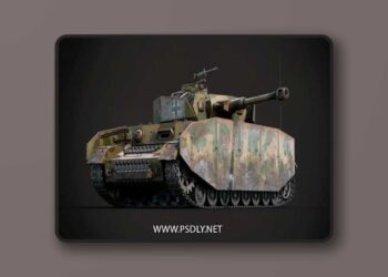 Panzerkampfwagen IV AusfH GameReady 3d model