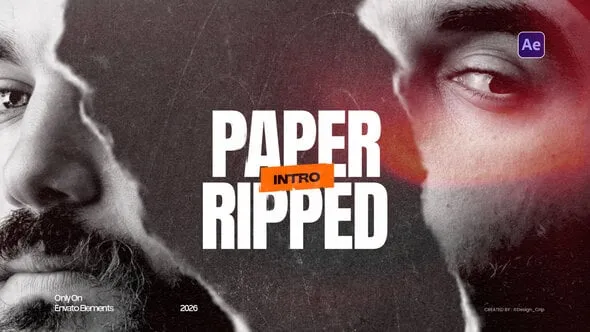 Videohive - Paper Ripped Intro - 63630344 1 Paper Ripped Intro