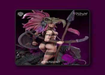 PolyMind Studio – Vulture Queen – 3D Print Model STL