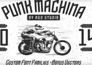 Punk Machina Typeface Bonus 83604