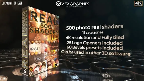 Videohive - REAL shaders pack - 28252762 1 REAL shaders pack