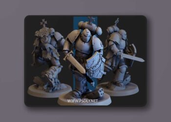 Red Pilgrim Miniatures – Company Champion – 3D Print Model