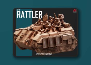 Red Pilgrim Miniatures – IFV Rattler – 3D Print Model