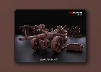 RedMakers Miniatures – Death Squad of Imperial Force Heavy Support – 3D Print Model