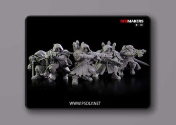 RedMakers Miniatures – Janissaries – Squad of the Imperial Force – 3D Print Model