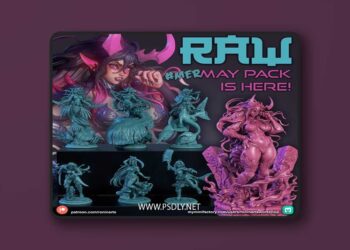 Ronin Arts Workshop – Mer May 2026 Pack – 3D Print Model STL