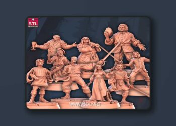 STL Miniatures – The Princess Bride Set – 3D Print Model STL