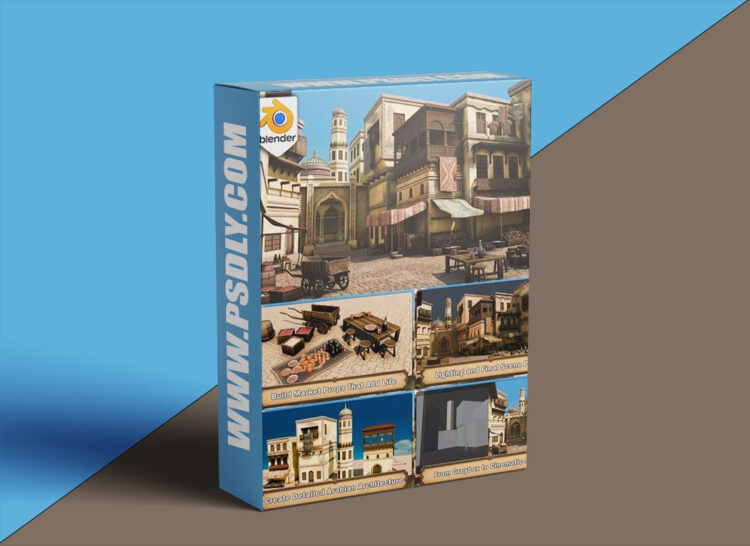 SuperhiveMarket - Blender Stylized Arabian Market: Build a 3D Environment 1 SuperhiveMarket - Blender Stylized Arabian Market: Build a 3D Environment
