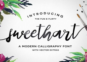 Sweethart Script Vectors Font 375527