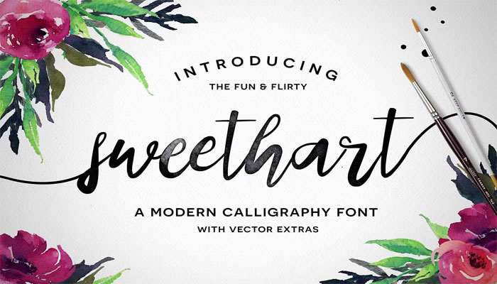 Sweethart Script + Vectors Font 375527 1 Sweethart Script Vectors Font 375527