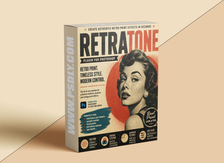Texturelabs - Retratone v1.0.5 for Photoshop 1 Texturelabs Retratone v1.0.5 for Photoshop