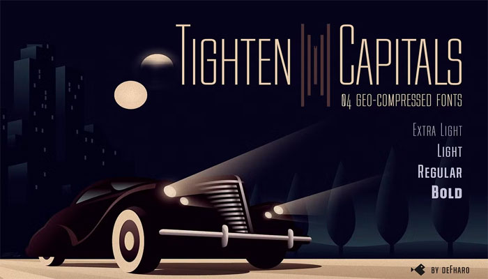 Tighten Capitals - 4 Styles Font Family 289902122 1 Tighten Capitals 4 Styles Font Family 289902122