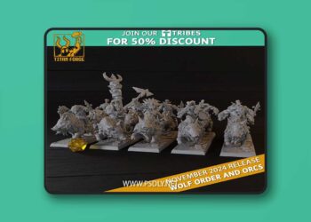 Titan Forge Miniatures – November 2024 – Wolf Order and Orcs – 3D Print Mod