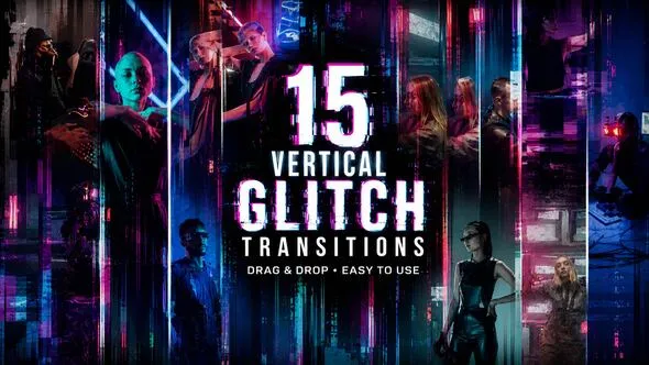 Videohive - 15 Vertical Glitch Transitions - 63839566 1 Videohive 15 Vertical Glitch Transitions 63839566
