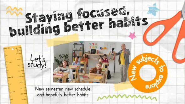 Videohive - Back to School Scrape Book Intro - 63816334 1 Videohive Back to School Scrape Book Intro 63816334