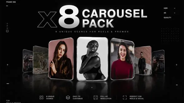 Videohive - Carousel Design 8x Pack - 63668683 1 Videohive Carousel Design 8x Pack 63668683