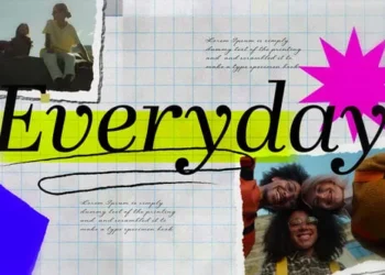 Videohive Collage Opener Paper Cut Photo Slideshow 63788720