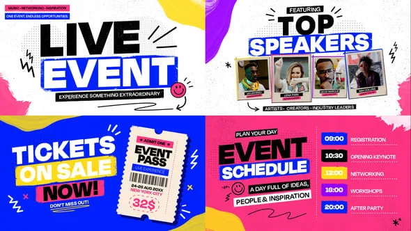 Videohive - Event Promo - 4 Speakers - 63965025 1 Videohive Event Promo 4 Speakers 63965025