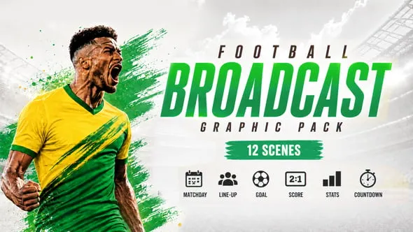 Videohive - Football Broadcast Graphic Pack - 63705852 1 Videohive Football Broadcast Graphic Pack 63705852