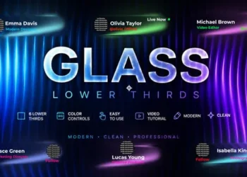 Videohive Glass Lower Thirds 63928488