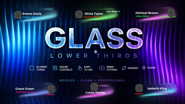 Videohive - Glass Lower Thirds - 63928488 1 Videohive Glass Lower Thirds 63928488