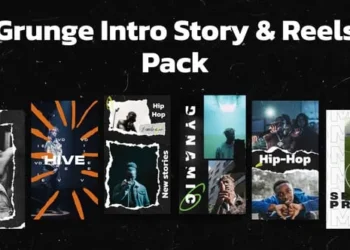 Videohive Grunge Intro Story Reels Pack 63918484