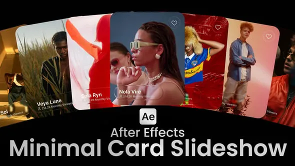 Videohive - Minimal Card Slideshow For After Effects - 63618500 1 Videohive Minimal Card Slideshow For After Effects 63618500