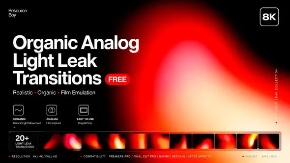 Videohive - Organic Analog Light Leak Transitions For DaVinci Resolve - 63662563 1 Videohive Organic Analog Light Leak Transitions For DaVinci Resolve 63662563