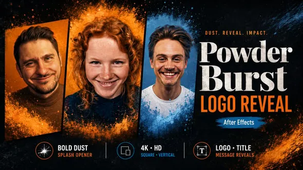 Videohive - Powder Burst Logo Reveal for After Effects – Dust Particle Splash Opener - 63768400 1 Videohive Powder Burst Logo Reveal for After Effects – Dust Particle Splash Opener 63768400