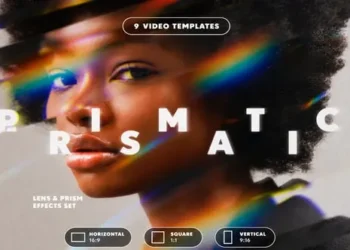 Videohive Prism Rainbow Overlays Cinematic Glass Light Dispersion Pack 63661881